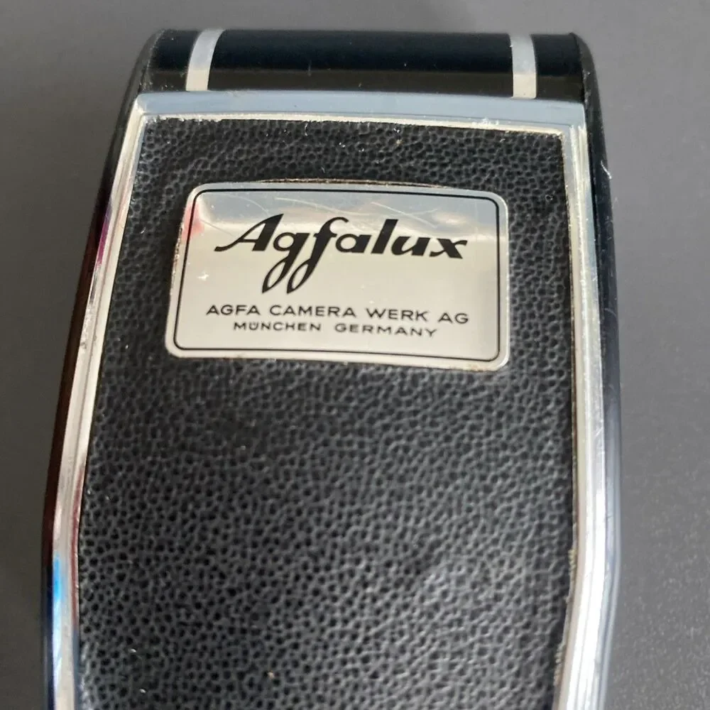 Agfalux Agfa Werk AG Black Camera Accessory Pocket Flash With Case Made Germany